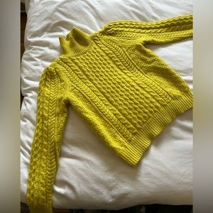 Ann Taylor cableknit turtleneck sweater